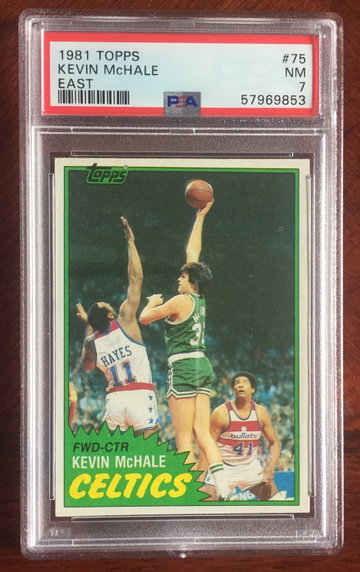 1981 Topps Kevin McHale RC #75 HOF PSA-7