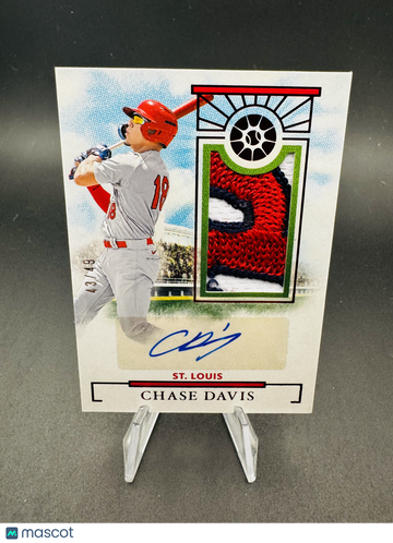 2024 Panini Boys of Summer Chase Davis #PMS-CD /49 Patch Memorabilia