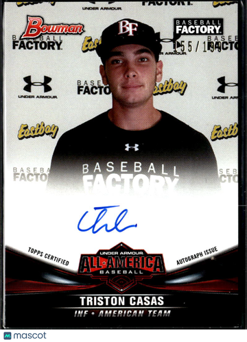 2016 Bowman Under Armour All-America Triston Casas #UAA-3