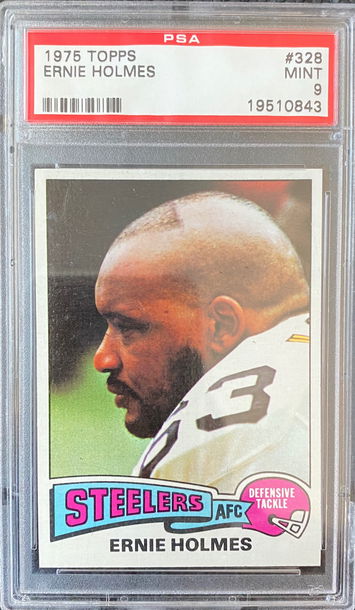 1975 Topps #328 Ernie Holmes PSA 9 RC 