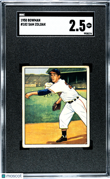 1950 Bowman Sam Zoldak #182 SGC 2.5