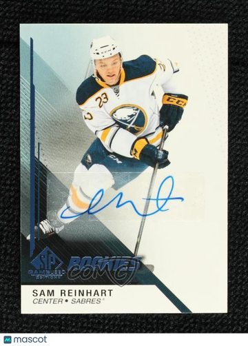 2014-15 SP Game Used Sam Reinhart #114 Blue Autographs Parallel/Variety Rookie Base Set