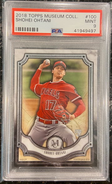 Shohei Ohtani 2018 Topps Museum Collection Rookie #100 - PSA 9 MINT ANGELS RC