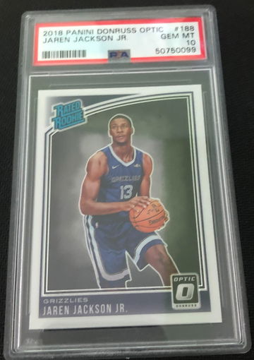 2018 Donruss Optic #188 Jaren Jackson Rated Rookie RC PSA 10 Gem Mint