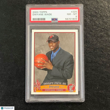 2003 Topps Dwyane Wade #225 PSA 8