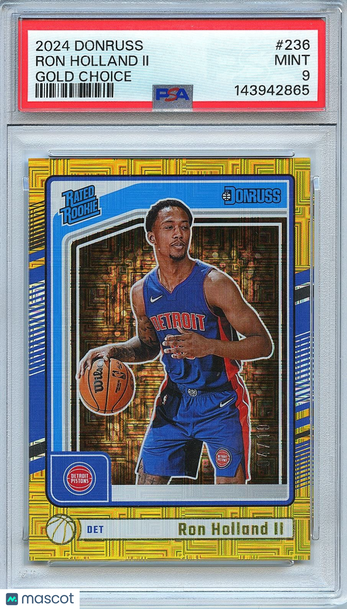 2024-25 Donruss Ron Holland II #236 Gold Choice Rookie PSA 9