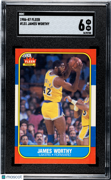 1986 Fleer James Worthy #131 SGC 6