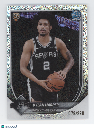 2025 Bowman Chrome Dylan Harper #BCV-2 Fuchsia RC 11/27.