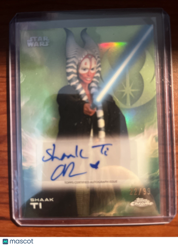 2025 Topps Chrome Star Wars Orli Shoshan Kashyyyk Green Refractor Auto Auto Kashyyyk Green Refractor Green Auto Green Au