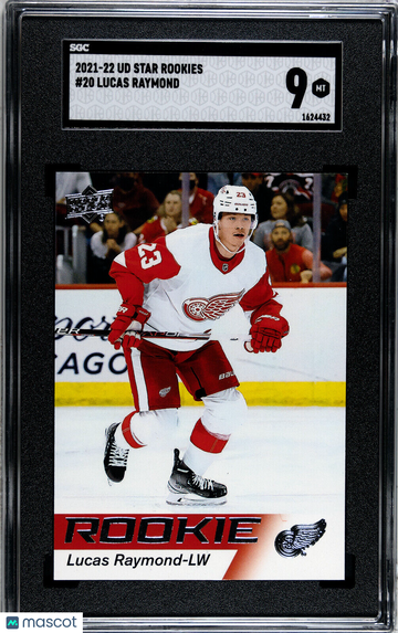 2021-22 Upper Deck NHL Star Rookies Box Set Lucas Raymond Set Base SGC 9