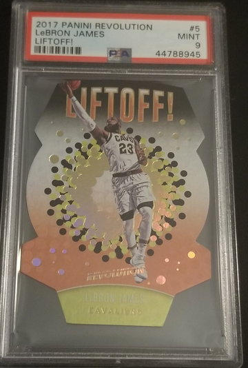 2017 Panini Revolution Lebron James Liftoff! PSA 9