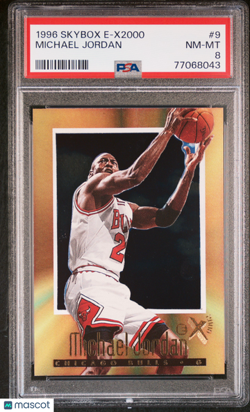 1996 Skybox E-X2000 Michael Jordan #9 PSA 8