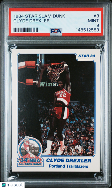 1984 Star Slam Dunk Clyde Drexler #3 PSA 9