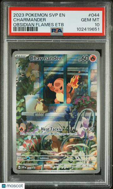 2023 Pokemon SVP EN-SV Black Star Promo Charmander Obsidian Flames Etb PSA 10 #044