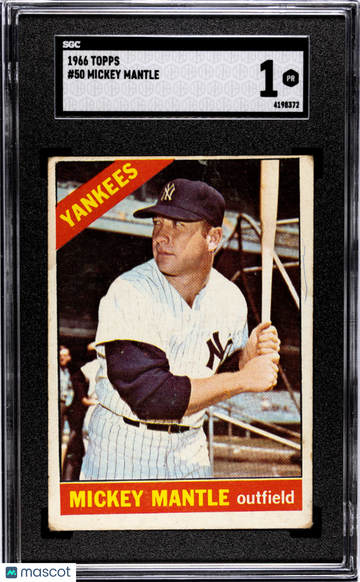 1966 Topps Mickey Mantle #50 SGC 1