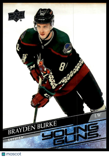 2020-21 Upper Deck Brayden Burke #499 RC