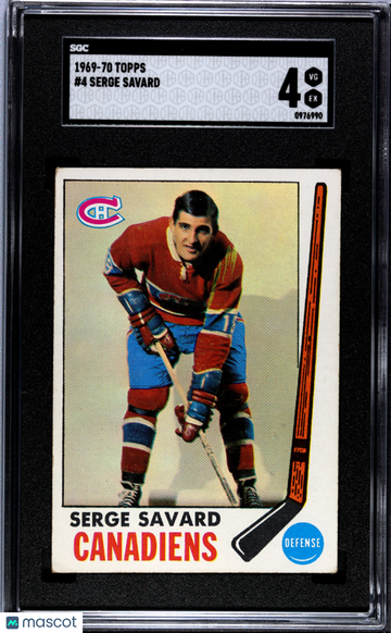 1969-70 Topps Serge Savard #4 SGC 4