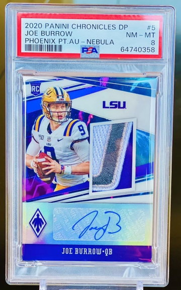 2020 Joe Burrow RC RPA PSA Auto Phoenix  Nebula /2 