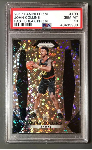 2017-18 Panini Prizm John Collins Fast Break PSA 10