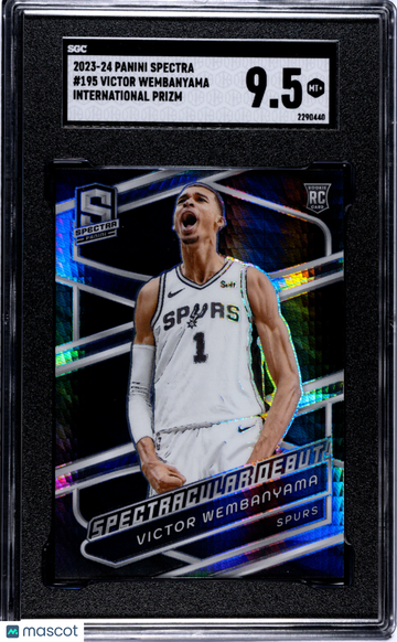 2023 Panini Spectra Victor Wembanyama #195 International Prizm Rookie