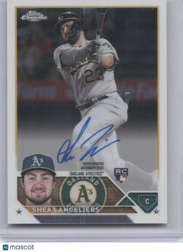 2023 Topps Chrome Rookie Autograph Shea Langeliers #RA-SL RC