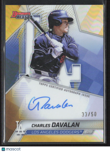 2025 Bowman's Best Charles Davalan #B25-CDAV Gold Refractor /50