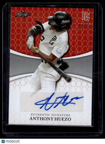2022 Leaf Perfect Game National Showcase Anthony Huezo #BA-AH2 Autographs Orange SN AU