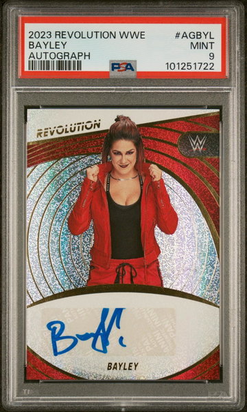 2023 Panini Revolution WWE Autograph Bayley #AGBYL PSA 9