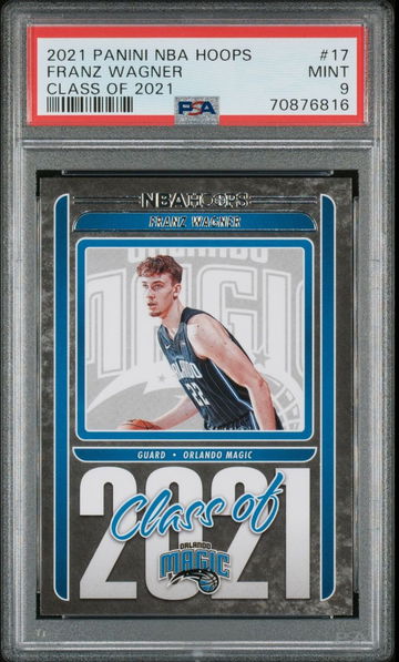 2021-22 Panini NBA Hoops Franz Wagner Class of 2021 #17 Rookie PSA 9