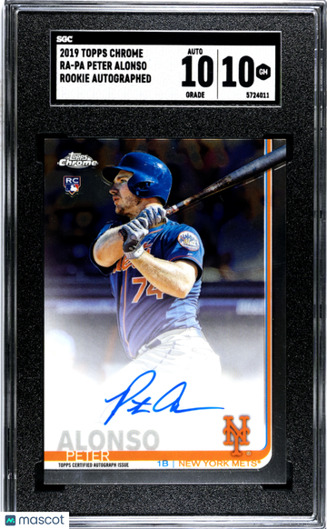2019 Topps Chrome Peter Alonso #RA-PA Rookie Autograph SGC 10 Auto 10