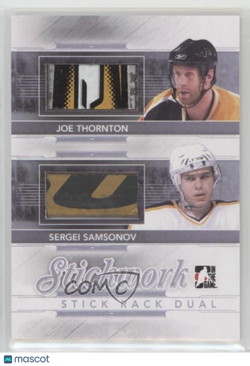 2013-14 In the Game Stickwork - Stick Rack Dual - Silver Joe Thornton #SRD-05 Silver