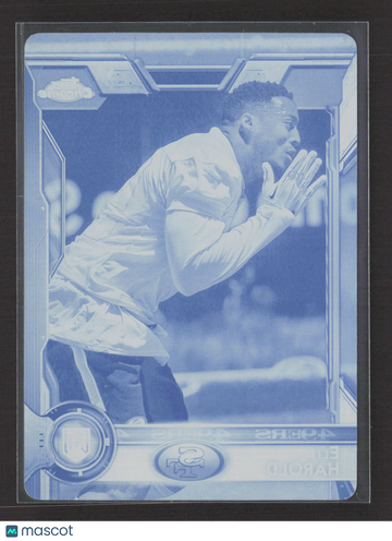 2015 Topps Chrome Eli Harold #158 Cyan Printing Plate Printing Plate