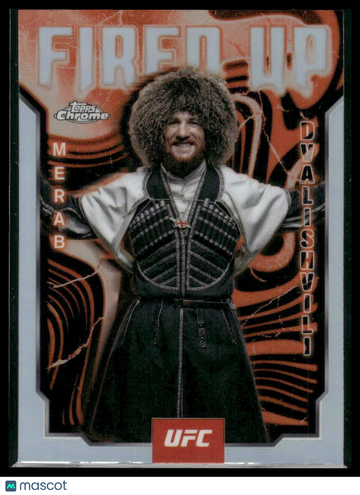 2025 Topps Chrome UFC Merab Dvalishvili #FUP-12 Fired Up Refractor