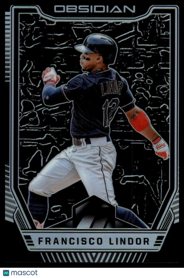 2019 Panini Chronicles Francisco Lindor #50 Obsidian