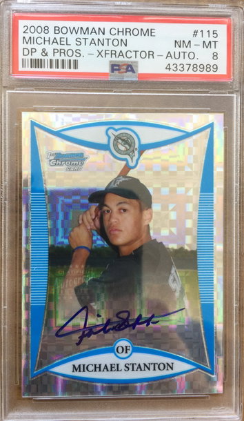 Mike Stanton xfractor psa 9