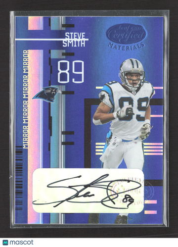 2005 Leaf Certified Materials Mirror Blue Steve Smith #20