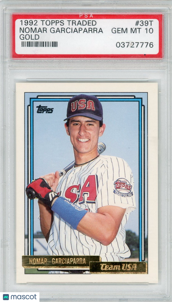 1992 Topps Traded Nomar Garciaparra #39T Gold PSA 10