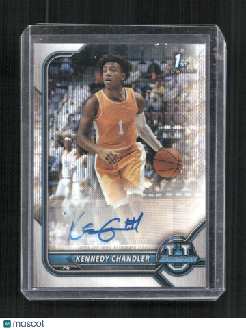 2021-22 Bowman University Kennedy Chandler #BCPA-KC Chrome Prospect Autographs Lava AU,SN