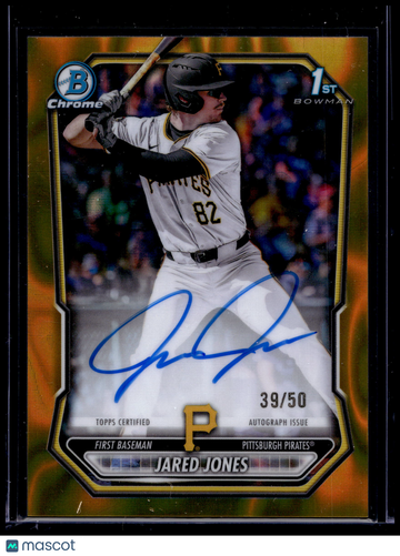 2026 Bowman Chrome Jared Jones #CPA-JJ Orange Refractor /50 Autograph Issue