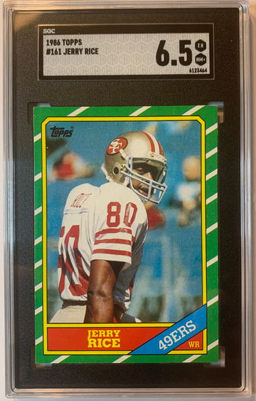 1986 Topps Football #161 Jerry Rice RC