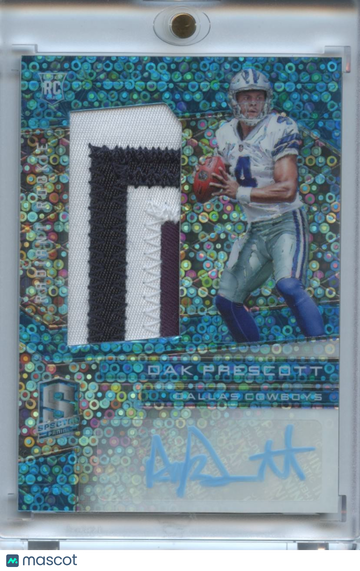 2016 Dak Prescott Patch Rookie Panini Authentic