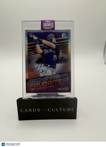 2022 Topps Archives Signature Series Cal Raleigh #ROYF-7 Refractor /60 RC