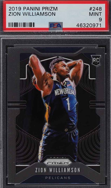 2019 Panini Prizm Zion Williamson ROOKIE RC #248 PSA 9