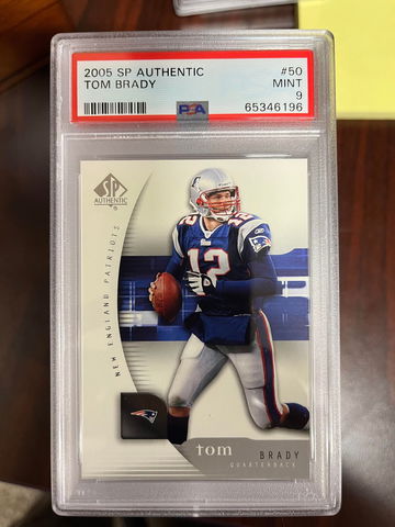 2005 SP Authentic Tom Brady PSA 9