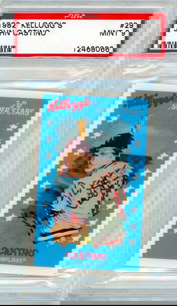 1982 Kellogg's John Castino #29 PSA 9 P1339