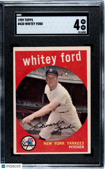 1959 Topps Whitey Ford #430 SGC 4