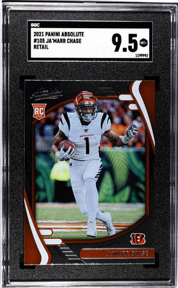 2021 Panini Absolute #105 Ja'Marr Chase Retail SGC 9.5
