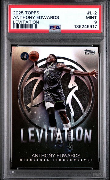 2025 Topps Levitation Anthony Edwards #L-2 PSA 9