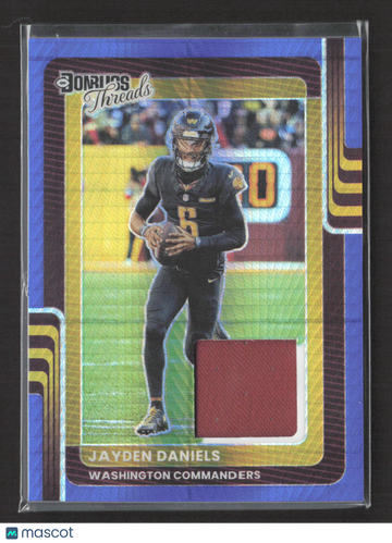 2025 Panini Donruss Threads Prizm Jayden Daniels #DTBH-JDS Memorabilia
