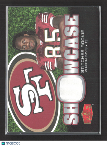 2006 Fleer Flair Showcase Stitches Vernon Davis #SHS-VD Memorabilia Jersey